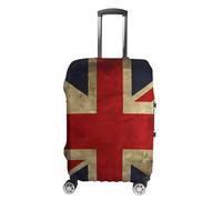 RLDOBOFE British Flag Baggage Cover for Travel, Washable Suitcase Covers for Home, Dustproof Luggage Protector Skins with Zippers, Protector Anti Scratch, Luggage Covers, white, Small, Luggage Case