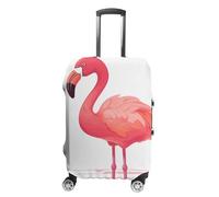 RLDOBOFE Cartoon Flamingo Baggage Cover for Travel, Washable Suitcase Covers for Home, Dustproof Luggage Protector Skins with Zippers, Protector Anti Scratch, Luggage Covers, white, M, Luggage Case