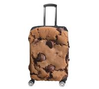 RLDOBOFE Chocolate Cookie Baggage Cover for Travel, Washable Suitcase Covers for Home, Dustproof Luggage Protector Skins with Zippers, Protector Anti Scratch, Luggage Covers, white, XL, Luggage Case
