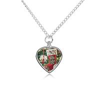 RLDOBOFE Christmas Stocking Urn Necklace Heart Cremation Jewelry for Ashes Memorial Keepsake Jewelry with Funnel Filler Urn Locket for Women Men to Hold Ashes of Pet Loved Ones