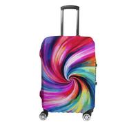 RLDOBOFE Colorful Tie Dye Baggage Cover for Travel, Washable Suitcase Covers for Home, Dustproof Luggage Protector Skins with Zippers, Protector Anti Scratch, Luggage Covers, white, XL, Luggage Case