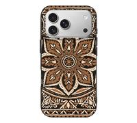 RLDOBOFE Compatible with iPhone 17 Batik Patterns Case Soft Slim TPU Phone Cover Drop Protection Yellowing-Resistant Stylish Pattern Shockproof Phone Case for Women Men Girls iPhone 17 Pro Black