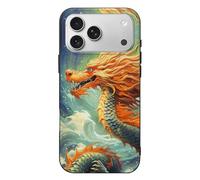 RLDOBOFE Compatible with iPhone 17 Chinese Dragon Case Soft Slim TPU Phone Cover Drop Protection Yellowing-Resistant Stylish Pattern Shockproof Phone Case for Women Men Girls iPhone 17 Pro Max
