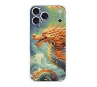 RLDOBOFE Compatible with iPhone 17 Chinese Dragon Case Soft Slim TPU Phone Cover Drop Protection Yellowing-Resistant Stylish Pattern Shockproof Phone Case for Women Men Girls iPhone 17 Pro Max