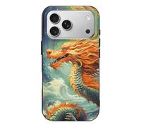 RLDOBOFE Compatible with iPhone 17 Chinese Dragon Case Soft Slim TPU Phone Cover Drop Protection Yellowing-Resistant Stylish Pattern Shockproof Phone Case for Women Men Girls iPhone 17 Pro