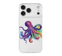 RLDOBOFE Compatible with iPhone 17 Colorful Octopus Case Soft Slim TPU Phone Cover Drop Protection Yellowing-Resistant Stylish Pattern Shockproof Phone Case for Women Men Girls iPhone 17 Pro Max