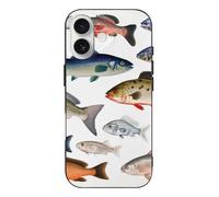 RLDOBOFE Compatible with iPhone 17 Different Fish Case Soft Slim TPU Phone Cover Drop Protection Yellowing-Resistant Stylish Pattern Shockproof Phone Case for Women Men Girls iPhone 17 Black