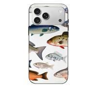 RLDOBOFE Compatible with iPhone 17 Different Fish Case Soft Slim TPU Phone Cover Drop Protection Yellowing-Resistant Stylish Pattern Shockproof Phone Case for Women Men Girls iPhone 17 Pro Max Black