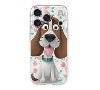 RLDOBOFE Compatible with iPhone 17 Funny Dog Case Soft Slim TPU Phone Cover Drop Protection Yellowing-Resistant Stylish Pattern Shockproof Phone Case for Women Men Girls iPhone 17 Pro Transparent