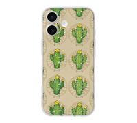 RLDOBOFE Compatible with iPhone 17 Green Cactus Spines Case Soft Slim TPU Phone Cover Drop Protection Yellowing-Resistant Stylish Pattern Shockproof Phone Case for Women Men Girls iPhone 17