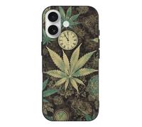 RLDOBOFE Compatible with iPhone 17 Green Leaf Case Soft Slim TPU Phone Cover Drop Protection Yellowing-Resistant Stylish Pattern Shockproof Phone Case for Women Men Girls iPhone 17