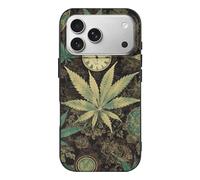 RLDOBOFE Compatible with iPhone 17 Green Leaf Case Soft Slim TPU Phone Cover Drop Protection Yellowing-Resistant Stylish Pattern Shockproof Phone Case for Women Men Girls iPhone 17 Pro