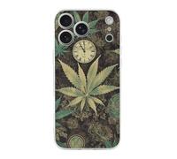 RLDOBOFE Compatible with iPhone 17 Green Leaf Case Soft Slim TPU Phone Cover Drop Protection Yellowing-Resistant Stylish Pattern Shockproof Phone Case for Women Men Girls iPhone 17 Pro Max