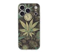 RLDOBOFE Compatible with iPhone 17 Green Leaf Case Soft Slim TPU Phone Cover Drop Protection Yellowing-Resistant Stylish Pattern Shockproof Phone Case for Women Men Girls iPhone 17 Pro