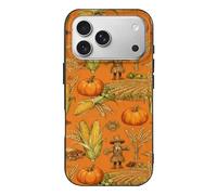 RLDOBOFE Compatible with iPhone 17 Harvest Time Case Soft Slim TPU Phone Cover Drop Protection Yellowing-Resistant Stylish Pattern Shockproof Phone Case for Women Men Girls iPhone 17 Pro Black
