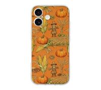 RLDOBOFE Compatible with iPhone 17 Harvest Time Case Soft Slim TPU Phone Cover Drop Protection Yellowing-Resistant Stylish Pattern Shockproof Phone Case for Women Men Girls iPhone 17 Transparent