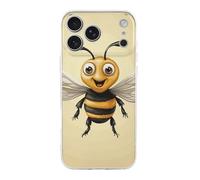 RLDOBOFE Compatible with iPhone 17 Honey Bee Case Soft Slim TPU Phone Cover Drop Protection Yellowing-Resistant Stylish Pattern Shockproof Phone Case for Women Men Girls iPhone 17 Pro Max Transparent