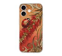 RLDOBOFE Compatible with iPhone 17 Ladybug Flower Case Soft Slim TPU Phone Cover Drop Protection Yellowing-Resistant Stylish Pattern Shockproof Phone Case for Women Men Girls iPhone 17