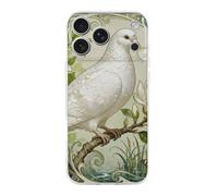RLDOBOFE Compatible with iPhone 17 Pigeon Magnolia Bloom Case Soft Slim TPU Phone Cover Drop Protection Yellowing-Resistant Stylish Pattern Shockproof Phone Case for Women Men Girls iPhone 17 Pro Max