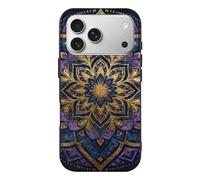 RLDOBOFE Compatible with iPhone 17 Purple Mandala Art Case Soft Slim TPU Phone Cover Drop Protection Yellowing-Resistant Stylish Pattern Shockproof Phone Case for Women Men Girls iPhone 17 Pro