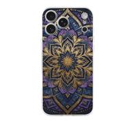 RLDOBOFE Compatible with iPhone 17 Purple Mandala Art Case Soft Slim TPU Phone Cover Drop Protection Yellowing-Resistant Stylish Pattern Shockproof Phone Case for Women Men Girls iPhone 17 Pro Max