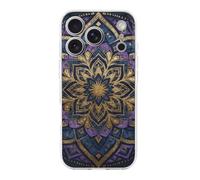 RLDOBOFE Compatible with iPhone 17 Purple Mandala Art Case Soft Slim TPU Phone Cover Drop Protection Yellowing-Resistant Stylish Pattern Shockproof Phone Case for Women Men Girls iPhone 17 Pro