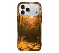 RLDOBOFE Compatible with iPhone 17 Sunset Bamboo Grove Case Soft Slim TPU Phone Cover Drop Protection Yellowing-Resistant Stylish Pattern Shockproof Phone Case for Women Men Girls iPhone 17 Pro Max
