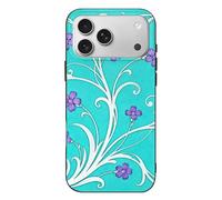 RLDOBOFE Compatible with iPhone 17 Vine & Purple Bloom Case Soft Slim TPU Phone Cover Drop Protection Yellowing-Resistant Stylish Pattern Shockproof Phone Case for Women Men Girls iPhone 17 Pro Max