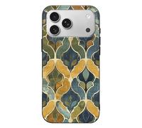 RLDOBOFE Compatible with iPhone 17 Yellow and Brown Case Soft Slim TPU Phone Cover Drop Protection Yellowing-Resistant Stylish Pattern Shockproof Phone Case for Women Men Girls iPhone 17 Pro Max