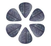 RLDOBOFE Custom Gradient Pattern Guitar Picks for Acoustic Guitars Violin Ukulele Bass 0.46mm White (Pack of 6)