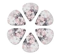 RLDOBOFE Custom Guitar Picks for Acoustic Guitar, Violin, Ukulele, Bass, 0.46mm, White (Pack of 6)