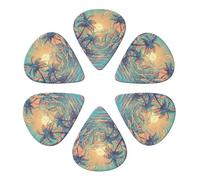 RLDOBOFE Custom Guitar Picks for Acoustic Guitar, Violin, Ukulele, Bass, 0.71mm, White (Pack of 6)