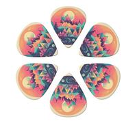 RLDOBOFE Custom Guitar Picks for Acoustic Guitar, Violin, Ukulele, Bass, 0.96mm, White (Pack of 6)
