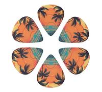 RLDOBOFE Custom Guitar Picks for Acoustic Guitar, Violin, Ukulele, Bass, 0.96mm, White (Pack of 6)