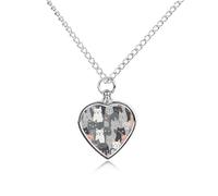 RLDOBOFE Cute Funny Grey Cats Pattern Cremation Jewelry for Ashes Heart Urn Necklaces Personalized Memorial Necklace Dog Cat Keepsake Pendant Custom Small Locket Ash Holder for Women Men