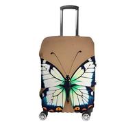 RLDOBOFE Cute Little Butterfly Baggage Cover for Travel, Washable Suitcase Covers for Home, Dustproof Luggage Protector Skins with Zippers, Protector Anti Scratch, Luggage Covers, white, L, Luggage