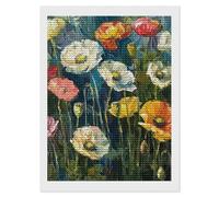 RLDOBOFE Dark Green Plants Diamond Painting Kit for Adults Round 5d Diamond Art Kits for Beginners DIY Full Drill Diamonds Dots Painting Gem Arts Crafts Home Wall Decor Gift 12"x16"