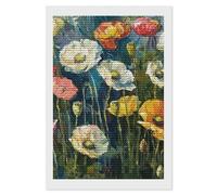RLDOBOFE Dark Green Plants Diamond Painting Kit for Adults Round 5d Diamond Art Kits for Beginners DIY Full Drill Diamonds Dots Painting Gem Arts Crafts Home Wall Decor Gift 8"x12"