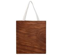 RLDOBOFE Dark Wood Texture Canvas Tote Bags, Reusable Grocery Bag with Handle, Shoulder Bag for Shopping Beach Storage Travel Gift