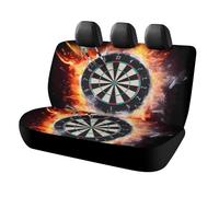 RLDOBOFE Dart Board Car Back Seat Covers for Pet, Automotive Rear Seat Protector for Unisex, Nonslip Auto Bench Seat Cover for Travel, Waterproof Cars Seat Cushion Pad Mat