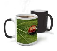 RLDOBOFE Deer Hunting Season Ceramic Color Changing Mug Heat Transforming Activated Mug 11 Oz Heat Changing Sensitive Tea Cup Magic Novelty Coffee Cup Drinkware Home Kitchen Gift