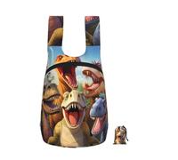 RLDOBOFE Dinosaurs Selfie Backpack - Lightweight 16L Foldable Hiking Daypack Packable Back Pack Travel Bag Zipper