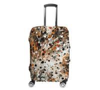 RLDOBOFE Dots of Different Baggage Cover for Travel, Washable Suitcase Covers for Home, Dustproof Luggage Protector Skins with Zippers, Protector Anti Scratch, Luggage Covers, white, L, Luggage Case