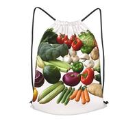 RLDOBOFE Drawstring Backpack Woemn Men Sports Gym Sack Lightweight Drawstring Bags Introduction Of Various Vegetables Cinch Bag Sackpack For Work Swim Travel