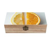 RLDOBOFE Dried Fruit Pictures Wooden Keepsake Box with Lids Wood Storage Box with A Hinged Lid Decorative Boxes Table Large Rectangular Organizer Container for Jewelry Photos Craft