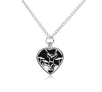 RLDOBOFE Drummer Pet Urn Necklaces for Ashes, Heart-Shaped Pendant for Cat Lover, Custom Dog Cremation Keepsake Jewelry, Picture Necklace Personalized for Loss of Dog