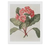 RLDOBOFE Elegant Red Flower Diamond Painting Kit for Adults Round 5d Diamond Art Kits for Beginners DIY Full Drill Diamonds Dots Painting Gem Arts Crafts Home Wall Decor Gift 16"x20"