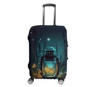 RLDOBOFE Fireflies And Lantern Baggage Cover for Travel, Washable Suitcase Covers for Home, Dustproof Luggage Protector Skins with Zippers, Protector Anti Scratch, Luggage Covers, white, L, Luggage