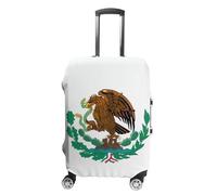 RLDOBOFE Flag of Mexico Baggage Cover for Travel, Washable Suitcase Covers for Home, Dustproof Luggage Protector Skins with Zippers, Protector Anti Scratch, Luggage Covers, white, Small, Luggage Case
