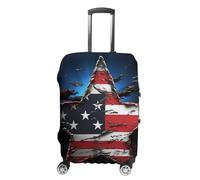 RLDOBOFE Flag Stars Baggage Cover for Travel, Washable Suitcase Covers for Home, Dustproof Luggage Protector Skins with Zippers, Protector Anti Scratch, Luggage Covers, white, XL, Luggage Case Cover